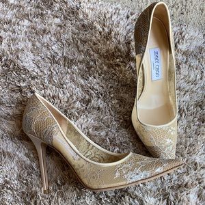 Jimmy choo lace heels